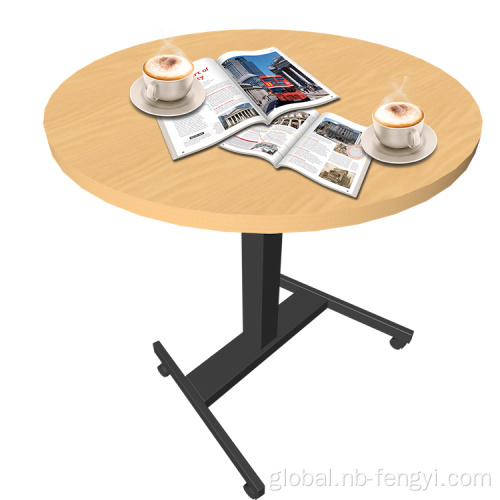 Single Leg Standing Desk Movable Affordable Sit Stand Up Laptop Computer Desk Factory